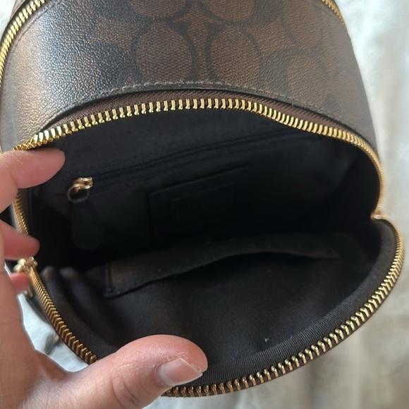 COACH Mini Court Backpack in Signature Canvas - Picture 9 of 13